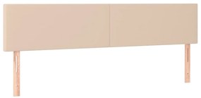 cappuccino színű műbőr LED-es fejtámla 180 x 5 x 78/88 cm