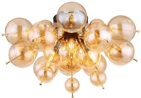 Globo 15633DA - Felületre szerelhető csillár UDO 3xE14/25W/230V átm. 55 cm arany