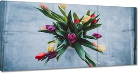 Vászonkép 120x60 Tulipánok Virágcsokor