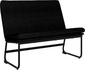 vidaXL fekete szövetpad 100 x 75 x 76 cm