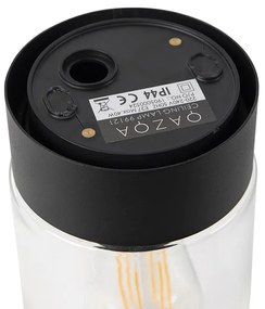 Modern mennyezeti lámpa fekete 22,6 cm IP44 - Jarra