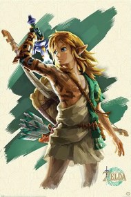 Plakát The Legend Of Zelda: Tears Of The Kingdom - Link Unleashed, (61 x 91.5 cm)