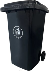 Hulladéktároló 240L fekete
