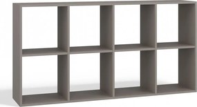 Malax 2x4 polc, 147x75x30 cm, agyag színű