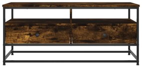füstös tölgy színű szerelt fa dohányzóasztal 100 x 51 x 45 cm
