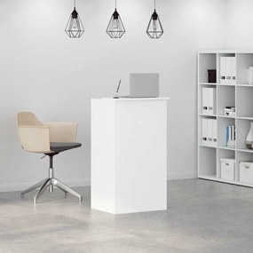 recepciós pult fehér 55x50x103,5 cm szerelt fa