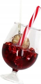 Karácsonyi dekorációs üveg szívószállal