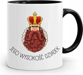 Fekete Bögre Nagypapának Őfelsége Nagypapa fényképes nyomattal