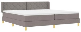 Rugós Ágy matracmal fejtámlával Tópszínű 200 x 200 cm szövet