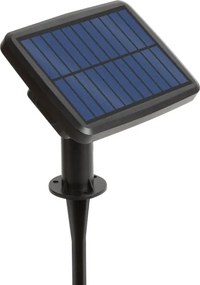 LED Dimmelhető napelemes fényfüzér 15xLED/1,5W/3,7/5V 2200 mAh 9 m IP65 fekete + távirányító