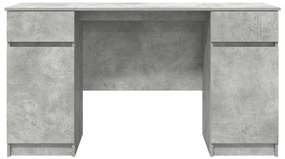 Asztal Betongris 140x49x76 cm Mérnöki Fa