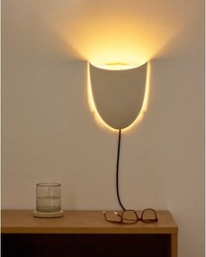 Fehér konnektorhoz csatlakoztatható fali lámpa Nibla – Kave Home