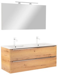 Vario Trim 120 komplett fürdőszoba bútor tölgy-tölgy