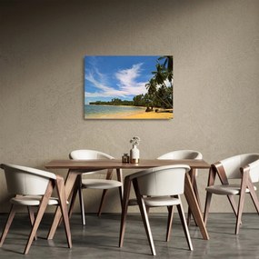 Kép a strandról (üvegen) (70x50 cm)