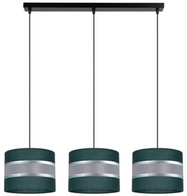 Csillár zsinóron CORAL 3xE27/60W/230V zöld