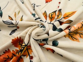 Mikroplüss ágyneműhuzat AUTUMNA krémszínű Ágyneműhuzat mérete: 70 x 90 cm | 140 x 200 cm