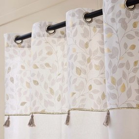 Fehér pamutkeverék függöny 140x240 cm Duchesse – douceur d'intérieur