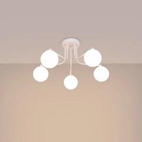 Sollux SL.1660 - Csillár rúdon ASTRAL 5xG9/8W/230V fehér