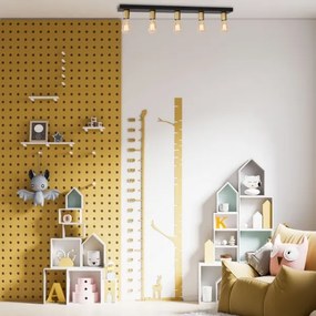 Spotlámpa FILO 5xE27/60W/230V fekete/arany