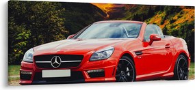 Kép - piros Mercedes (120x50 cm)
