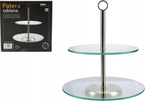 Kétszintes üvegtál