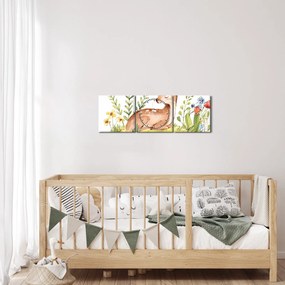 Kép - Kis őzike (órával) (90x30 cm)