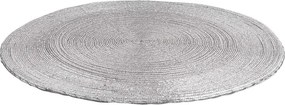 SHINE ON étkezési alátét gyöngyökkel, ezüst Ø35cm