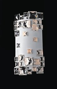 Italux glamour modern fali lámpa evan white fehér átlátszó itxmb1101807-2a wh