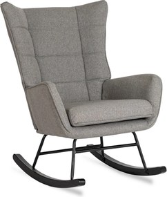 Hintafotel szürke szövet kárpittal – JACKSON