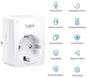 Okos dugalj, Wi-Fi, fogyasztásmérő, TP-LINK, Tapo P110 (TLTAPOP110)