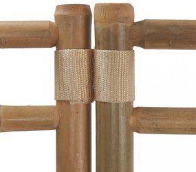 6 paneles összecsukható bambusz és vászon térelválasztó 240 cm