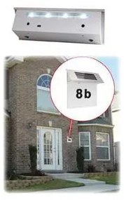 LED Napelemes házszám 600 mAh