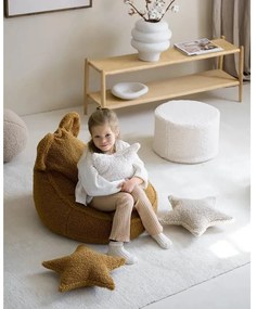 Barna buklé párna gyerek kanapéhoz Star – Wigiwama