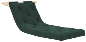 Sötétzöld kordbársony fotel Hooked – Karup Design