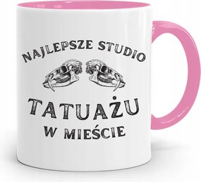 Tetoválóművésznek Tetováló Bögre Rózsaszín Ajándék fényképes nyomtatással