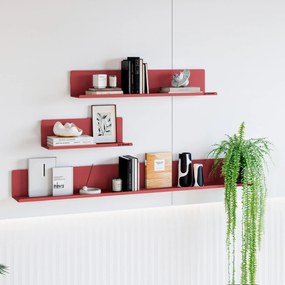 JOANNE fali polc 1200 mm, Modern: piros