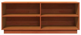 viaszbarna tömör fenyőfa cipőszekrény 110 x 34 x 45 cm