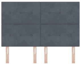 Fejtámla Gombos Szövet Sötét Szürke 140 cm