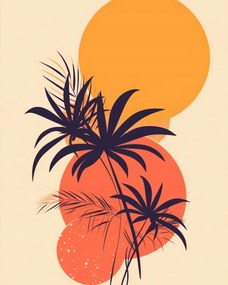 Poszter 40x50cm Trópusi Nyugat