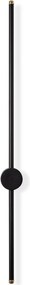 Sword 13484 fekete fém LED falilámpa