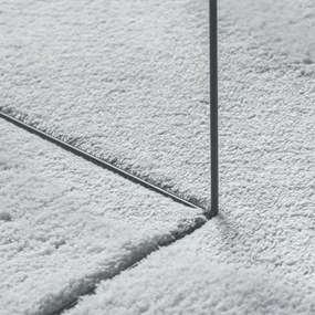 Szőnyegek Szürke Gyapjú 100 x 200 cm Területszőnyegek Ovális