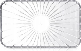 Tálca Üveg Tányér Téglalap alakú Tálalótál Ételtároló tálca Snack