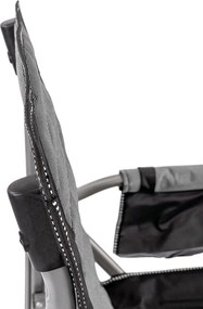 Leziter Comfort Plus karfás horgász szék pohártartóval szürke