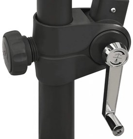 tópszínű konzolos napernyő rúddal és LED-fényekkel 300 cm