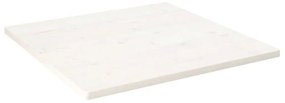 fehér tömör fenyőfa ovális asztallap 90x90x2,5 cm