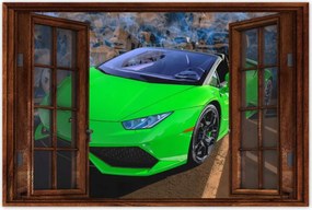 Poszterek 60x40 Zöld sportautó