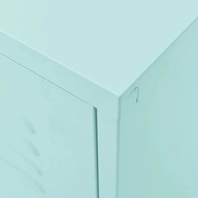 mentazöld acél TV-szekrény 105 x 35 x 50 cm