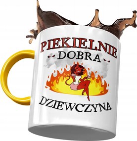 Sárga Bögre Lányoknak Pokolian Jó Nyomtatott Fotóval