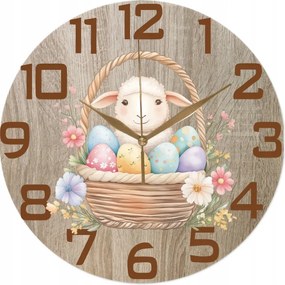 Húsvéti falióra Bárány kosárban Húsvéti dekoráció 35 cm