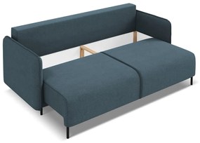 Kék kinyitható-tárolóhelyes kanapé 226 cm Luana – Makamii